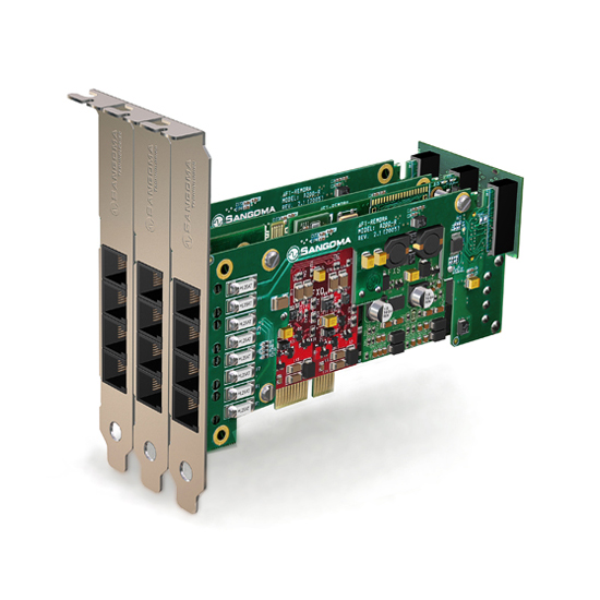 Carte Analogique PCIe 12 Ports FXO/FXS A20012