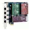 Carte analogique modulaire à 4 ports FXO/FXS ,PCI-Express avec option Anti-Echo AEX410
