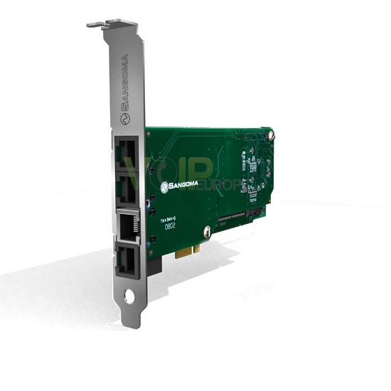 Carte de Voix Hybride Analogique Numérique  PCI  T1/E1/J1 + 4 FXO + 1 FXS B601