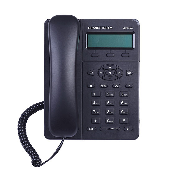 Téléphone IP Jusqu'à 2 lignes d'appel un écran graphique LCD 2 ports GXP1165