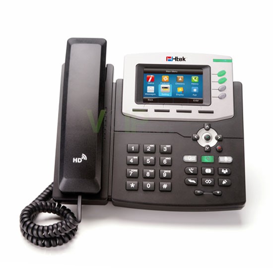Téléphone IP Gigabit Couleur PoE 3,5" LCD 3 Comptes VoiP UC842