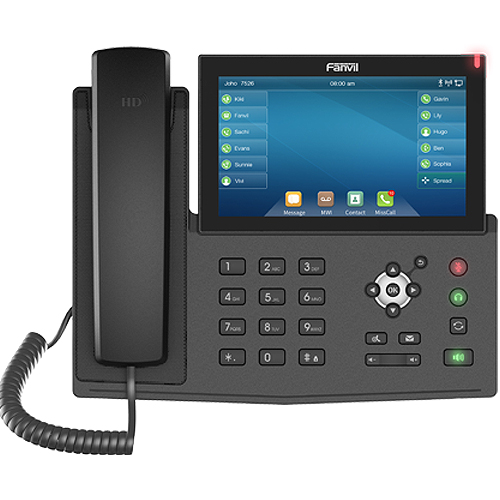 Téléphone IP Haut Gamme Ecran Tactile 7" 20 Lignes SIP Bluetooth Intégré 127 DSS X7