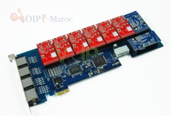 Card Asterisk support 8 analog lines with  PCI Express 1 ZA8E
