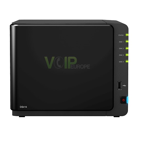 Serveur Nas 4 Baies Hautes Performances Dual Core 1.33 Ghz  1 Go Ram  2 LAN Gigabit  2 USB 3.0 DS414
